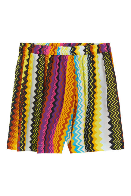 Zig-Zag Knitted Shorts